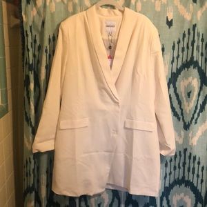 Cream Blazer-Dress